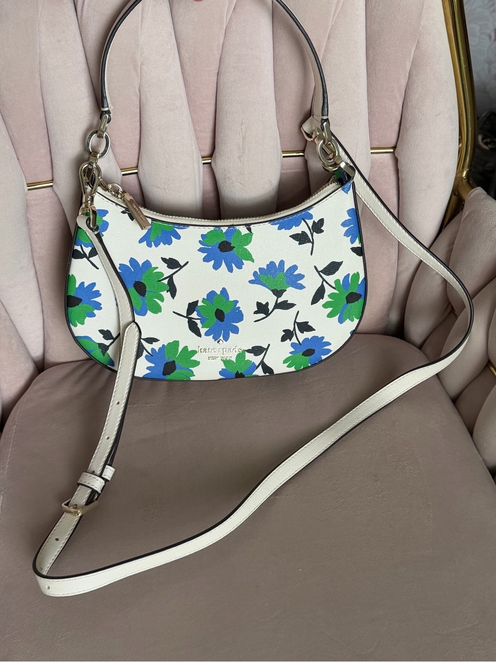 Kate Spade ♠️ Kristi Park Posies Shoulder Bag Crossbody - Picture 2 of 16